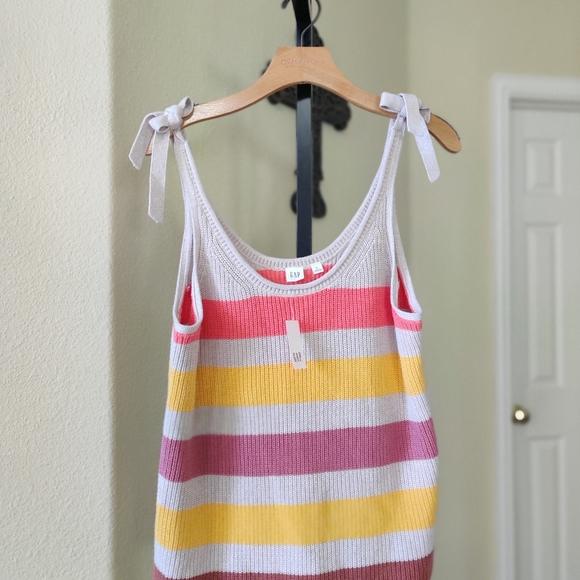 Gap Striped Tie Strap Knit Tank Top NWT - Picture 13 of 13